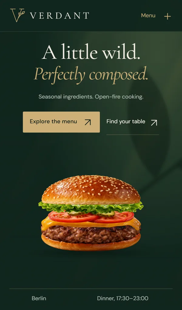 Verdant on a phone, captured from the live prototype on 18 September 2026